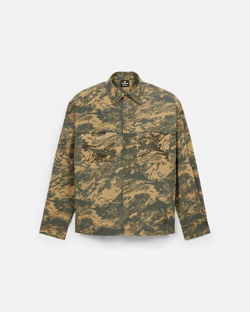 Timberland Camo-Hemdjacke in Multi, Mehrfarbig, Größe Mehrfarbig