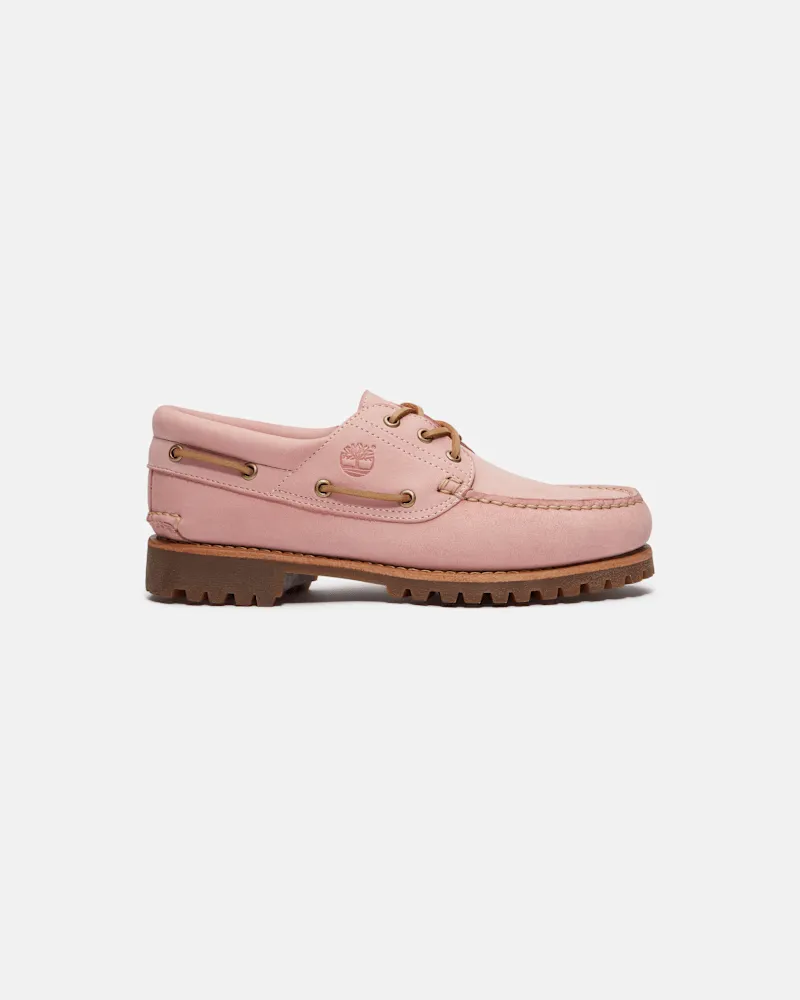 Timberland Handgenähter Timberland Authentic 3-Eye Lug Bootsschuh in Pink, Pink, Größe Pink