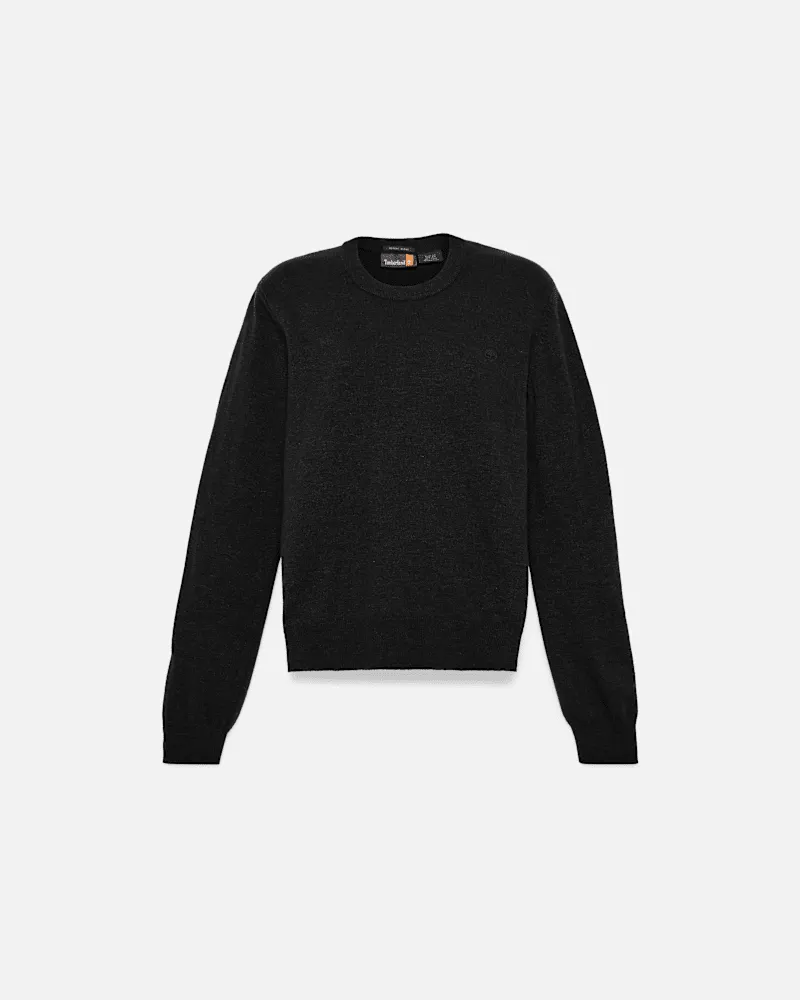Timberland Rundhalspullover aus Merinowolle für Damen in Schwarz, Damen, Schwarz, Größe Schwarz