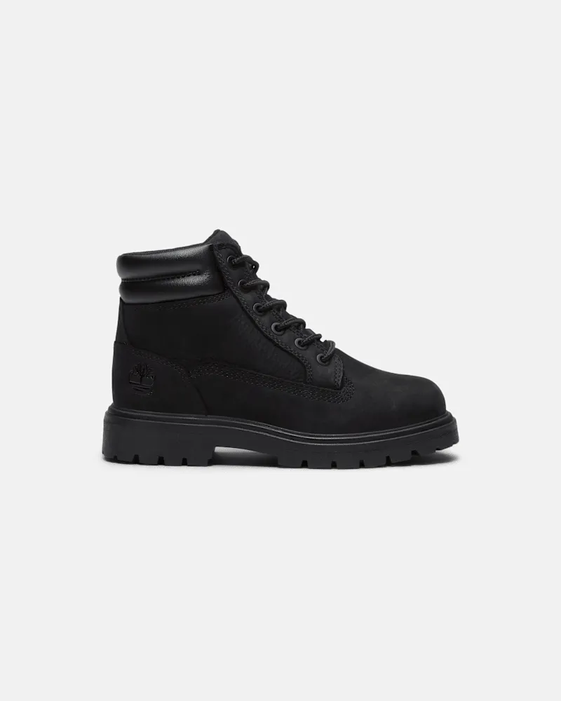Timberland Wasserdichter Auburn Falls 6-Inch Boot für Jugendliche in Schwarz, Schwarz, Größe Schwarz