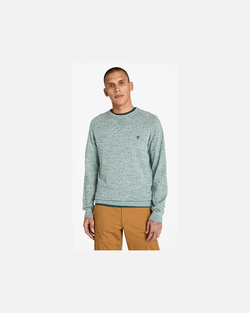 Timberland Williams River Baumwollpullover mit Raglanärmeln und Rundhalsausschnitt für Herren in Grau, Herren, Grau, Größe Grau