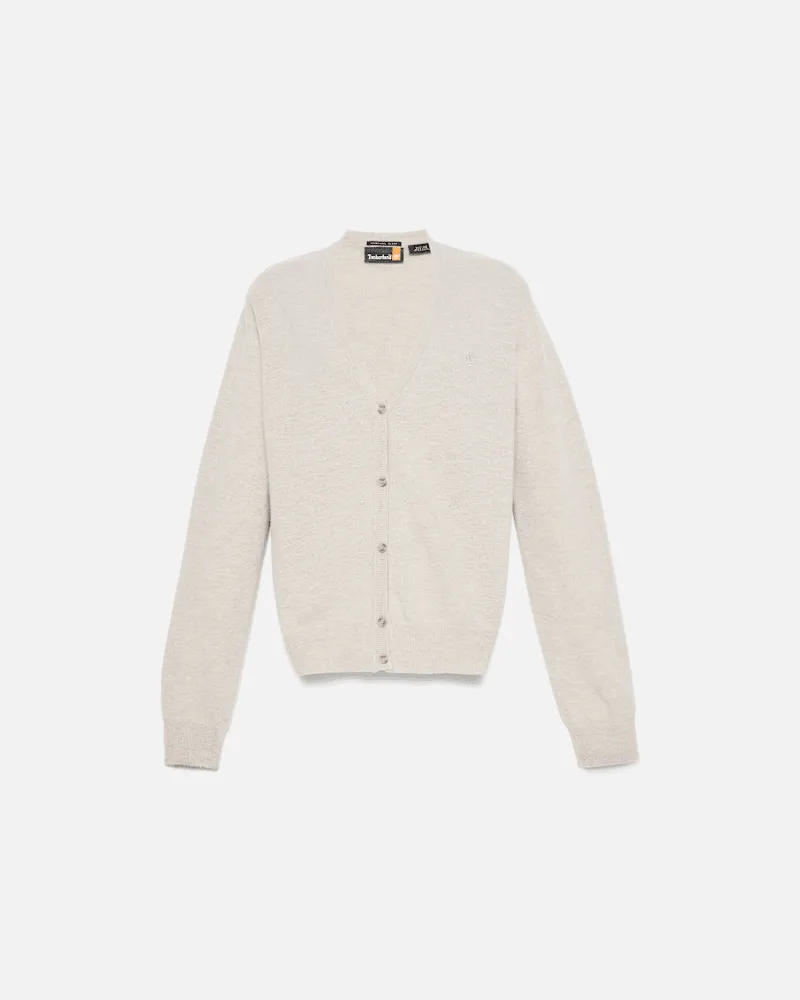 Timberland Timberland Cardigan aus Merinowolle für Damen in Beige, Damen, Beige, Größe Beige