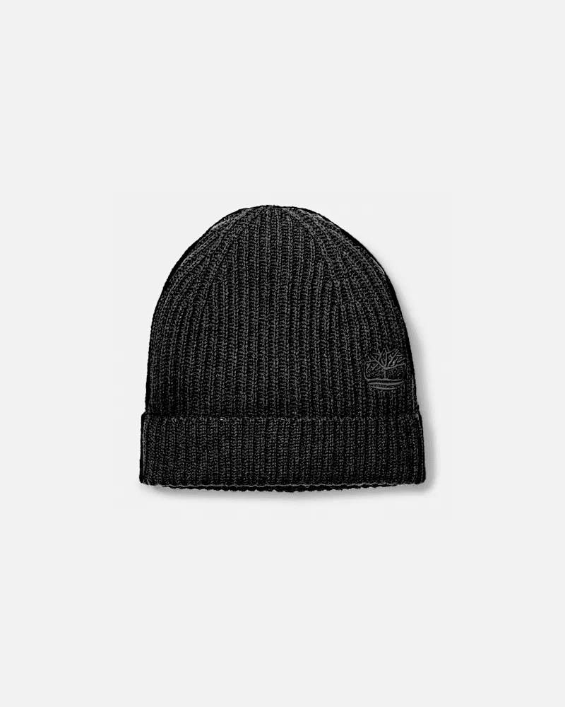 Timberland Mütze aus Wollmischgewebe in Schwarz, Schwarz Schwarz