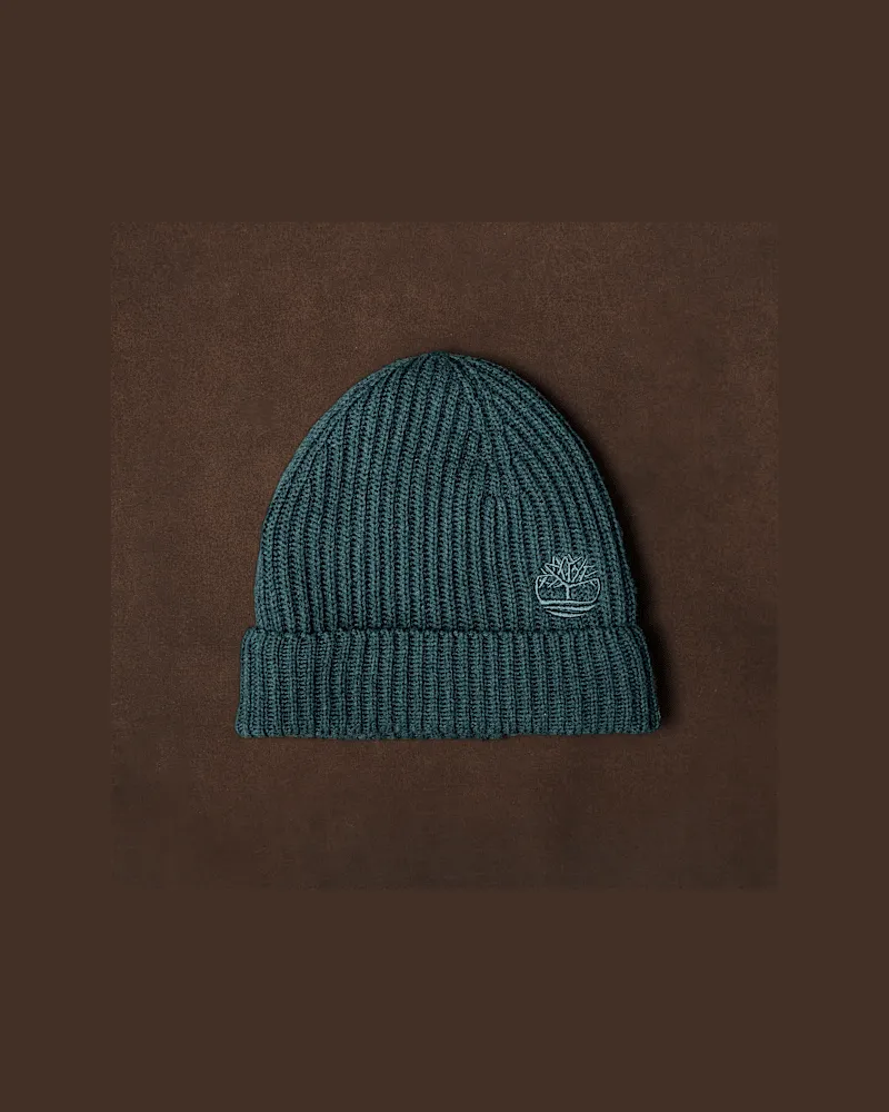 Timberland Mütze aus Wollmischgewebe in Dunkelgrün, Grün Grün
