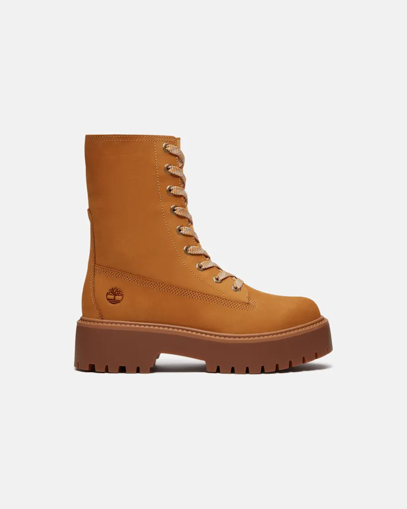 Timberland Halbhoher Stone Street Boot mit Plateausohle für Damen in Gelb, Damen, Gelb, Größe Gelb
