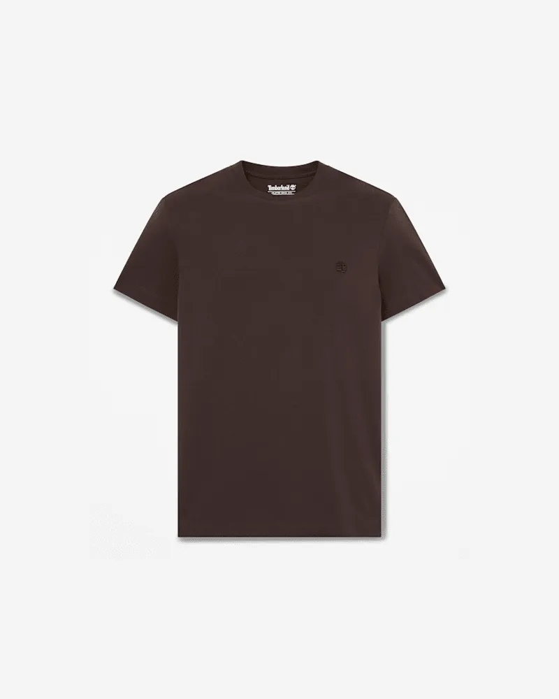 Timberland Dunstan River Kurzarm-T-Shirt mit schmaler Passform für Herren in Dunkelbraun, Herren, Braun, Größe Braun