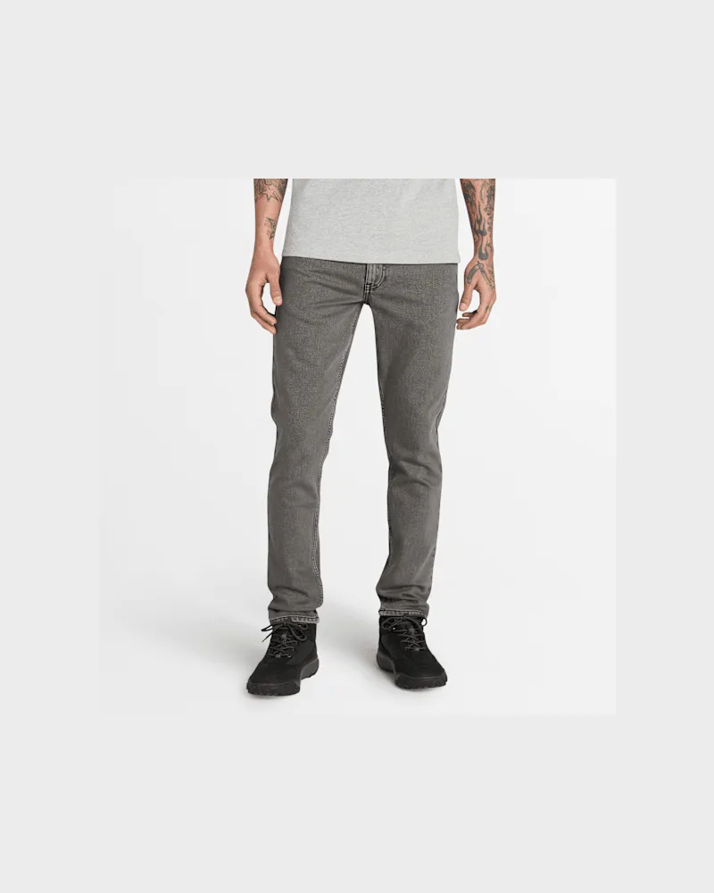 Timberland Schwarze Sandown 5-Pocket-Jeans mit Waschung für Herren in Dunkelgrau, Herren, Grau, Größe Grau