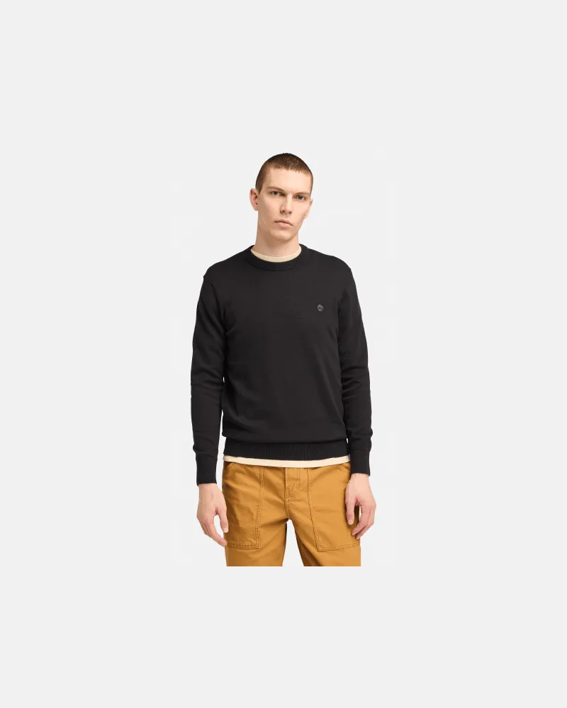 Timberland Williams River Baumwollpullover für Herren in Schwarz, Herren, Schwarz, Größe Schwarz