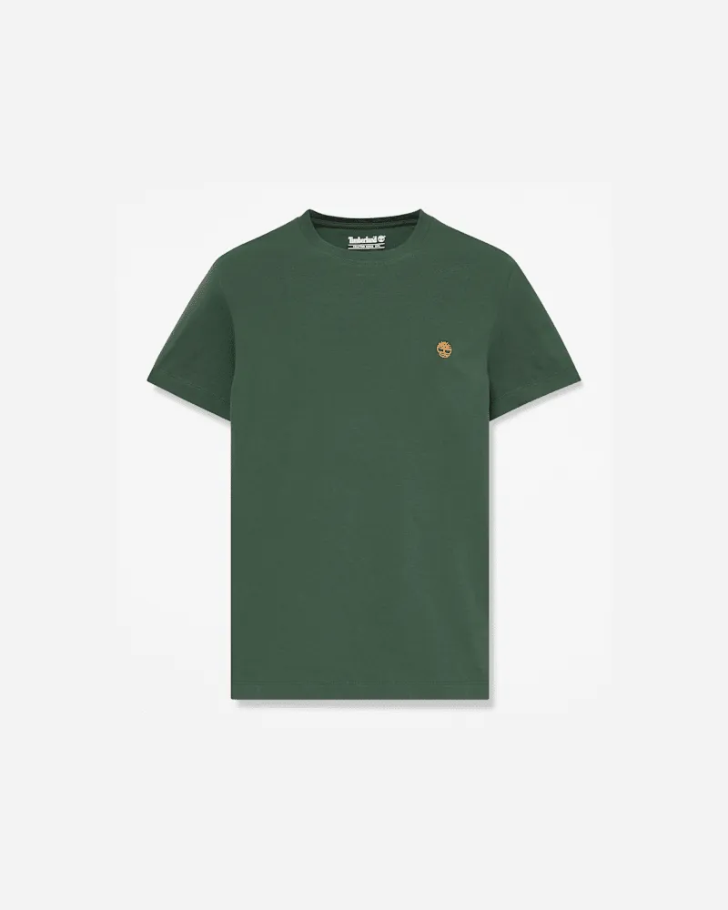 Timberland Dunstan River Kurzarm-T-Shirt mit schmaler Passform für Herren in Dunkelgrün, Herren, Grün, Größe Grün