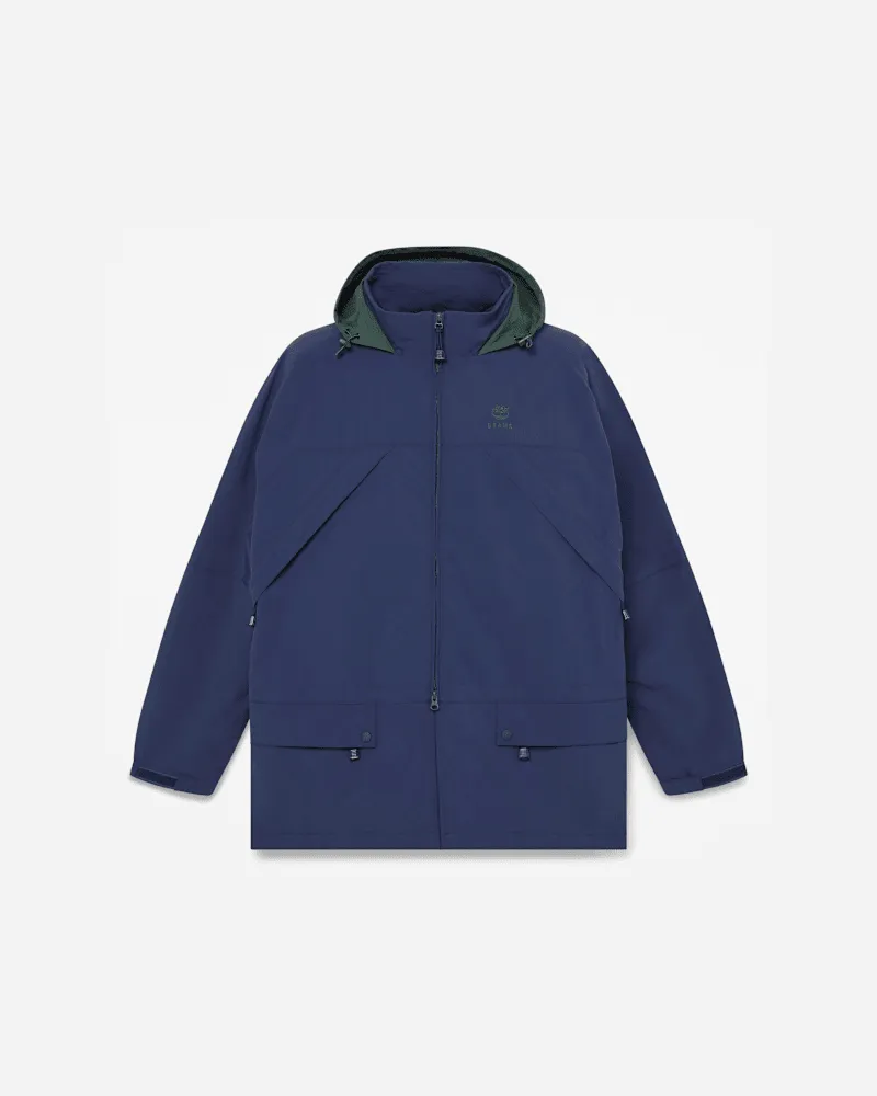 Timberland All Gender Timberland x BEAMS Nylon-Wendejacke mit Reißverschluss in Dunkelblau, Blau, Größe Blau