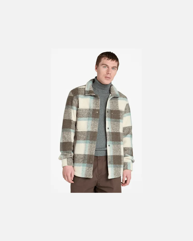 Timberland Hemdjacke aus Wollmischung für Herren in Weiß, Herren, Weiß, Größe Weiß