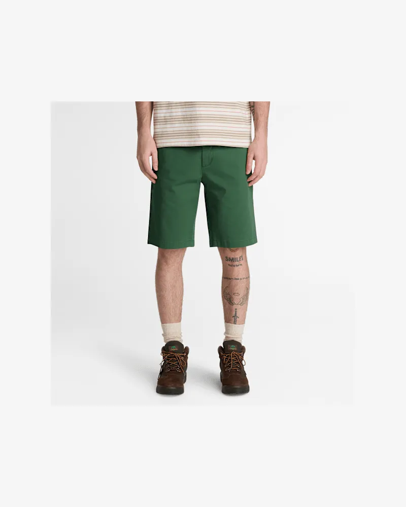 Timberland Topsfield Chino-Shorts aus Twill für Herren in Dunkelgrün, Herren, Grün, Größe Grün
