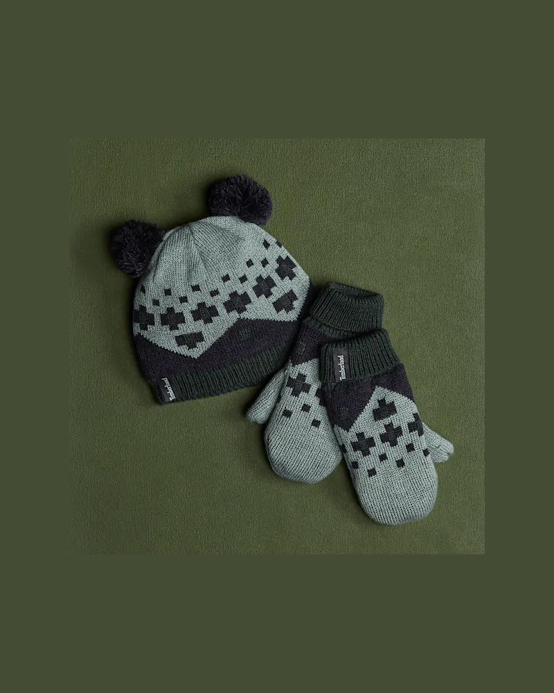 Timberland Fair-Isle-Set für Kinder in Grau, Grau, Größe Grau
