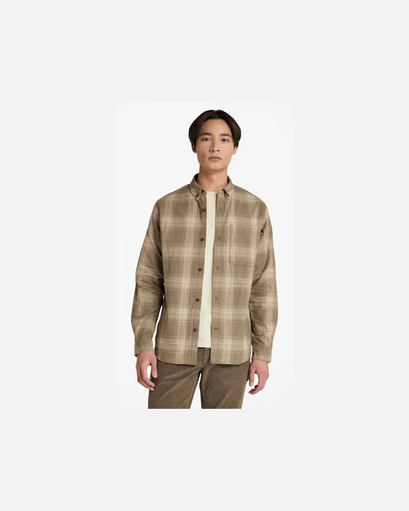 Timberland Schweres Flanell-Karohemd für Herren in Braun, Herren, Braun, Größe Braun