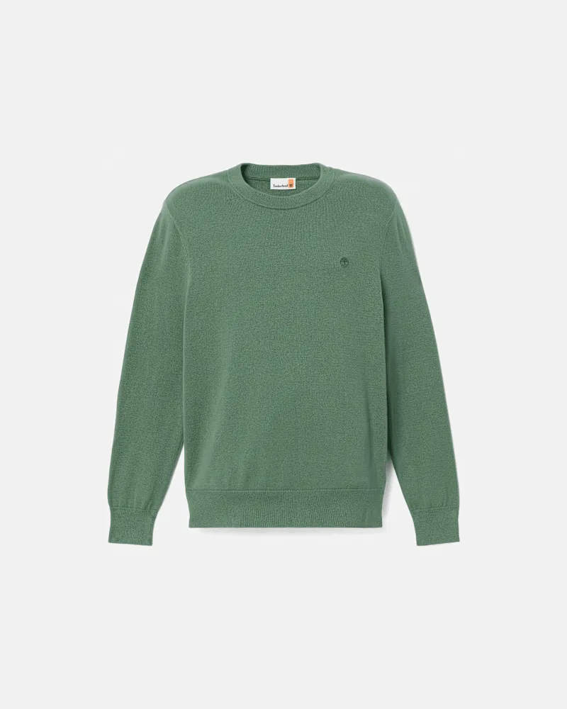 Timberland Johns River Rundhalspullover aus Baumwolle für Herren in Dunkelgrün, Herren, Grün, Größe Grün