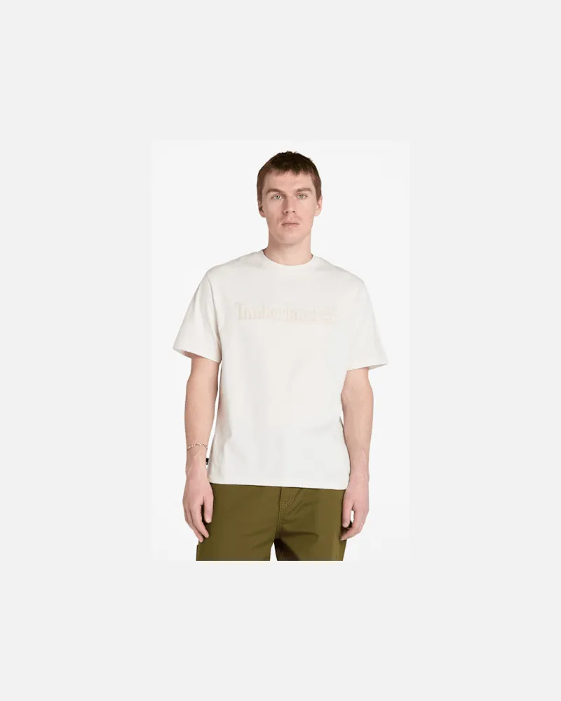 Timberland Hampton Kurzarm-T-Shirt für Herren in Weiß, Herren, Weiß, Größe Weiß