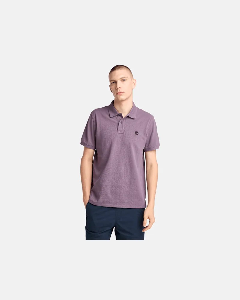 Timberland Millers River Pikee-Polohemd für Herren in Violett, Herren, Violett, Größe Violett