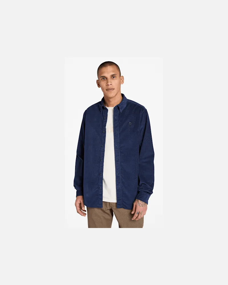 Timberland Cordhemd für Herren in Dunkelblau, Herren, Blau, Größe Blau