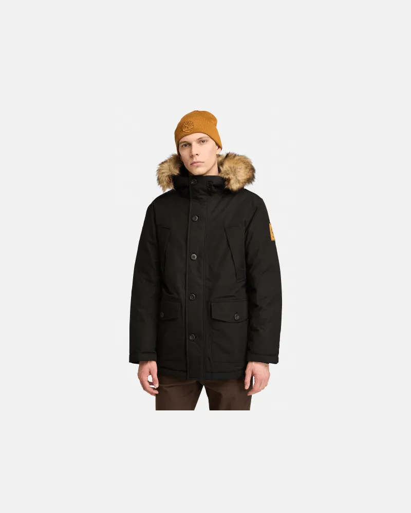 Timberland Wasserdichter Scar Ridge Parka für Herren in Schwarz, Herren, Schwarz, Größe Schwarz