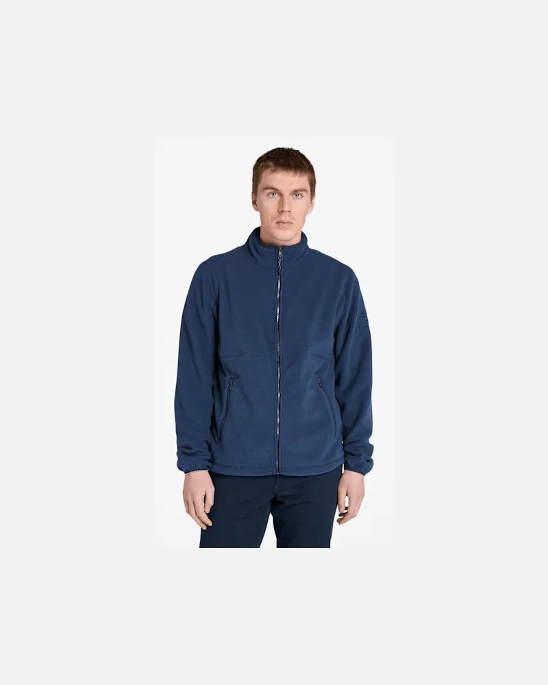 Timberland Polar-Fleecejacke mit durchgehendem Reißverschluss für Herren in Dunkelblau, Herren, Blau, Größe Blau