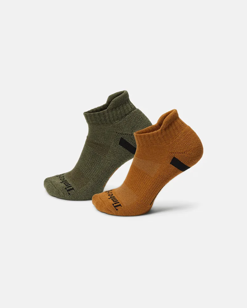 Timberland Richford Performance No-Show-Socken im Zweierpack in Gelb, Gelb, Größe Gelb