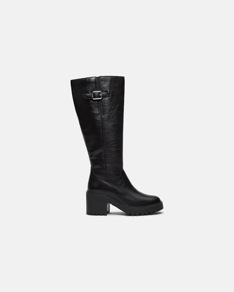 Timberland Hohe Stone Heights Hochschaftstiefel mit Seitenreißverschluss für Damen in Schwarz, Damen, Schwarz, Größe Schwarz