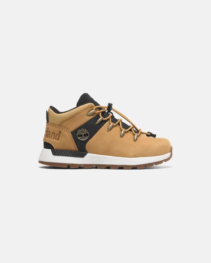 Timberland Halbhoher Sprint Trekker Bungee Sneaker für Jugendliche in Gelb/Schwarz, Gelb, Größe Gelb