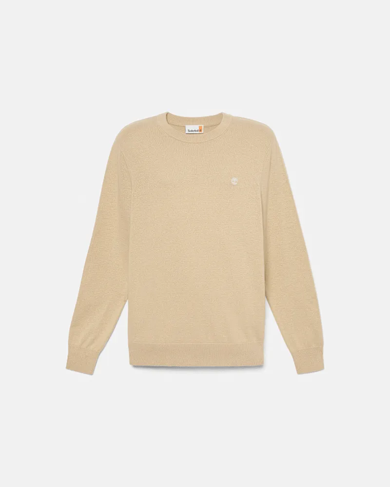 Timberland Johns River Rundhalspullover aus Baumwolle für Herren in Beige, Herren, Beige, Größe Beige