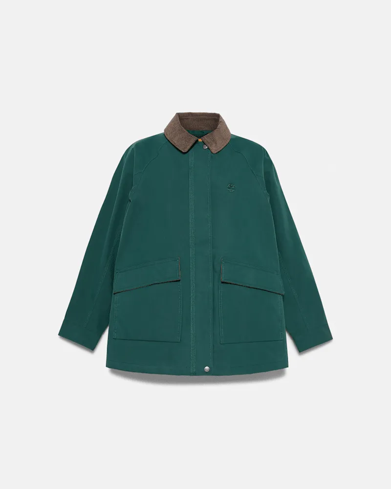 Timberland Wasserdichte Wenham Barn-Jacke für Damen in Dunkelgrün, Damen, Grün, Größe Grün