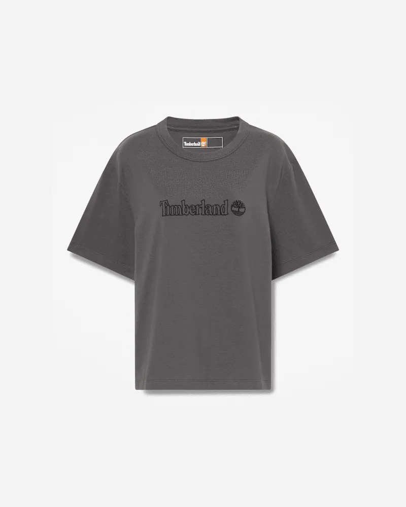 Timberland Lush Kurzarm-T-Shirt für Damen in Dunkelgrau, Damen, Grau, Größe Grau