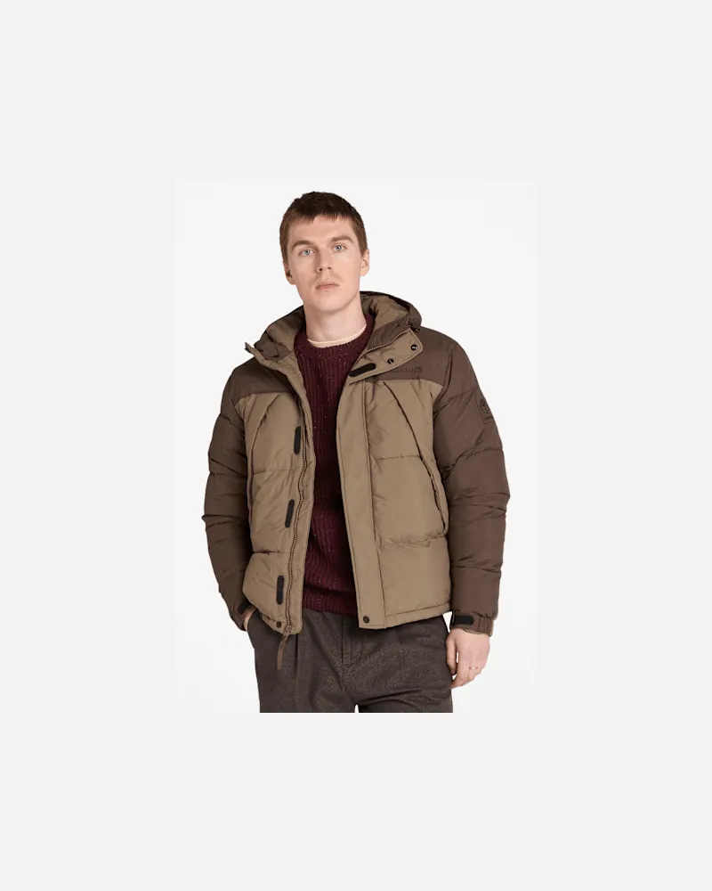 Timberland Strapazierfähige, wasserabweisende Steppjacke für Herren in Braun, Herren, Braun, Größe Braun