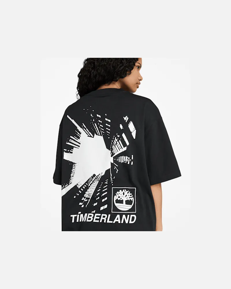 Timberland Building Blocks T-Shirt mit kurzen Ärmeln und Grafik in Schwarz, Schwarz, Größe Schwarz
