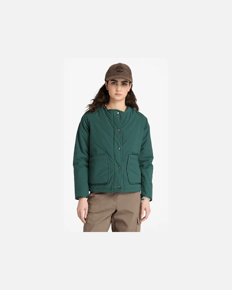 Timberland Strapazierfähige, wasserabweisende Steppjacke für Damen in Dunkelgrün, Damen, Grün, Größe Grün