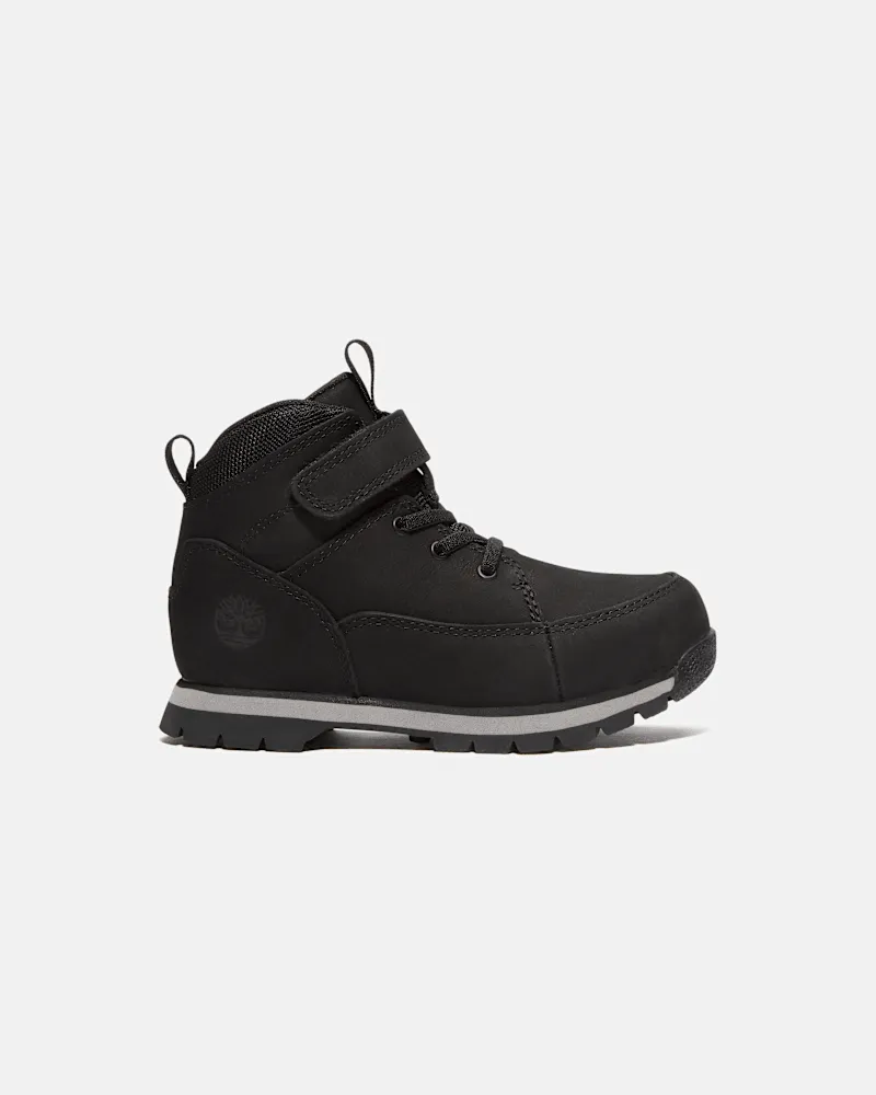 Timberland Euro Rock Boot mit Klettverschluss für Jugendliche in Schwarz, Schwarz, Größe Schwarz