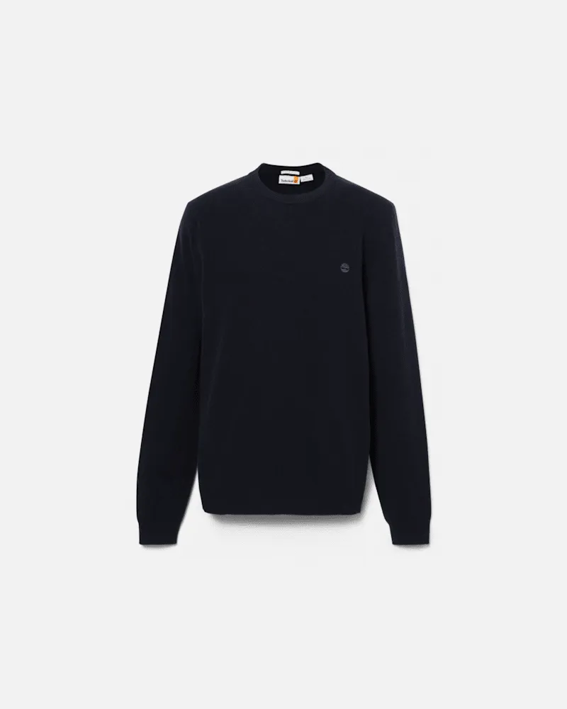 Timberland Timberland Cohas Brook Rundhalspullover aus Merinowolle für Herren in Dunkelblau, Herren, Blau, Größe Blau