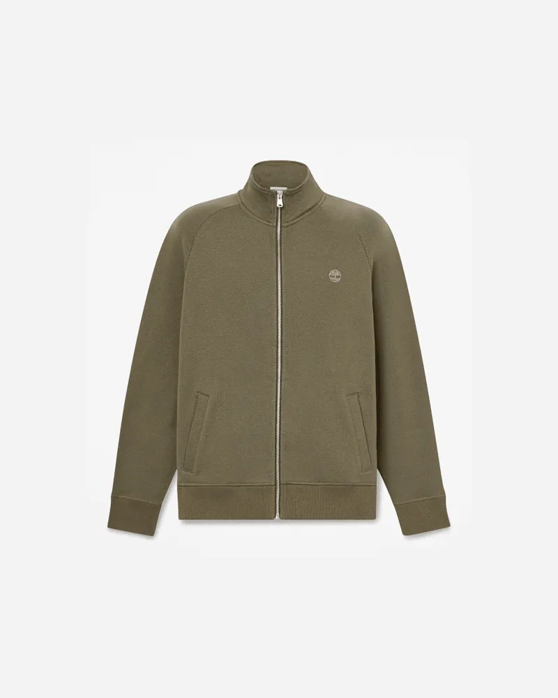 Timberland Exeter River Sweatshirt mit durchgehendem Reißverschluss für Herren in Grün/Braun, Herren, Grün, Größe Grün