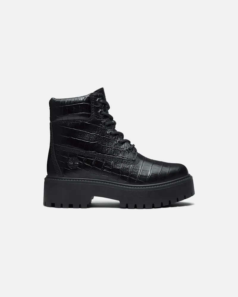Timberland Stone Street 6-Inch Boot mit Plateausohle für Damen in Schwarz, Damen, Schwarz, Größe Schwarz