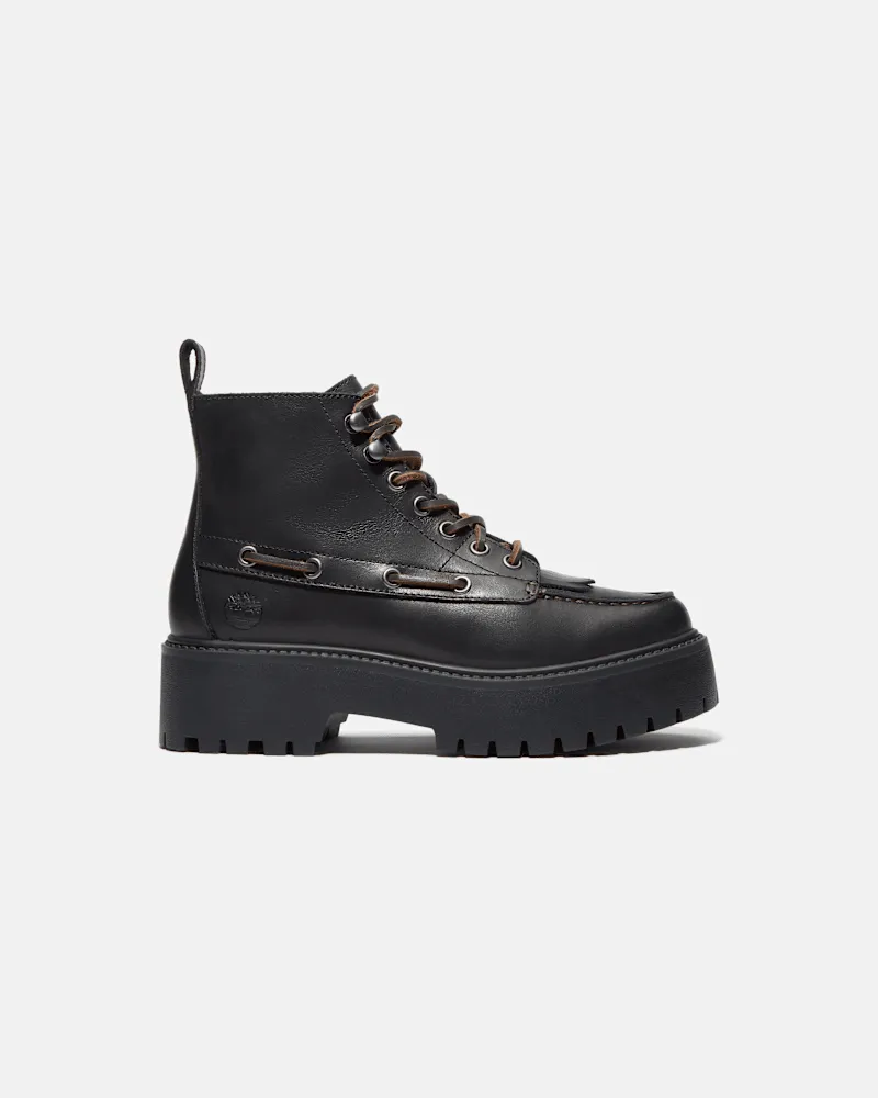 Timberland Stone Street Kiltie Boot mit Plateausohle für Damen in Schwarz, Damen, Schwarz, Größe Schwarz