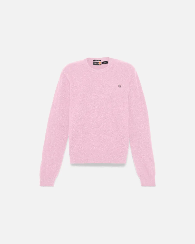 Timberland Rundhalspullover aus Merinowolle für Damen in Pink, Damen, Pink, Größe Pink