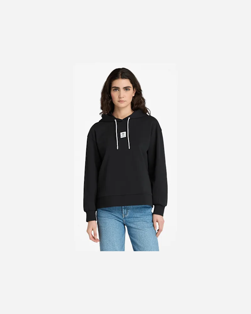 Timberland Loopback-Hoodie mit Stack-Logo für Damen in Schwarz, Damen, Schwarz, Größe Schwarz