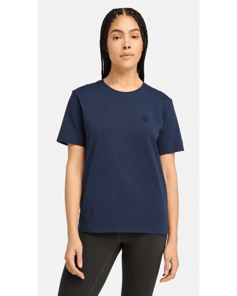 Timberland Dunstan Kurzarm-T-Shirt für Damen in Dunkel, Frau Blau