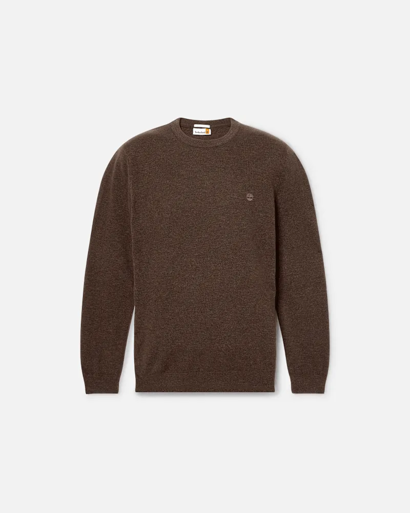 Timberland Timberland Cohas Brook Rundhalspullover aus Merinowolle für Herren in Braun, Herren, Braun, Größe Braun