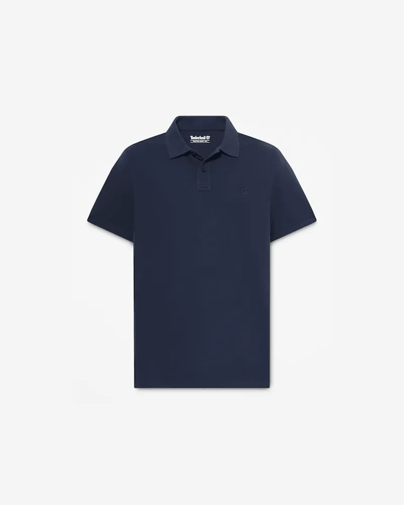 Timberland Oyster River Kurzarm-Polohemd in regulärer Passform für Herren in Dunkelblau, Herren, Blau, Größe Blau