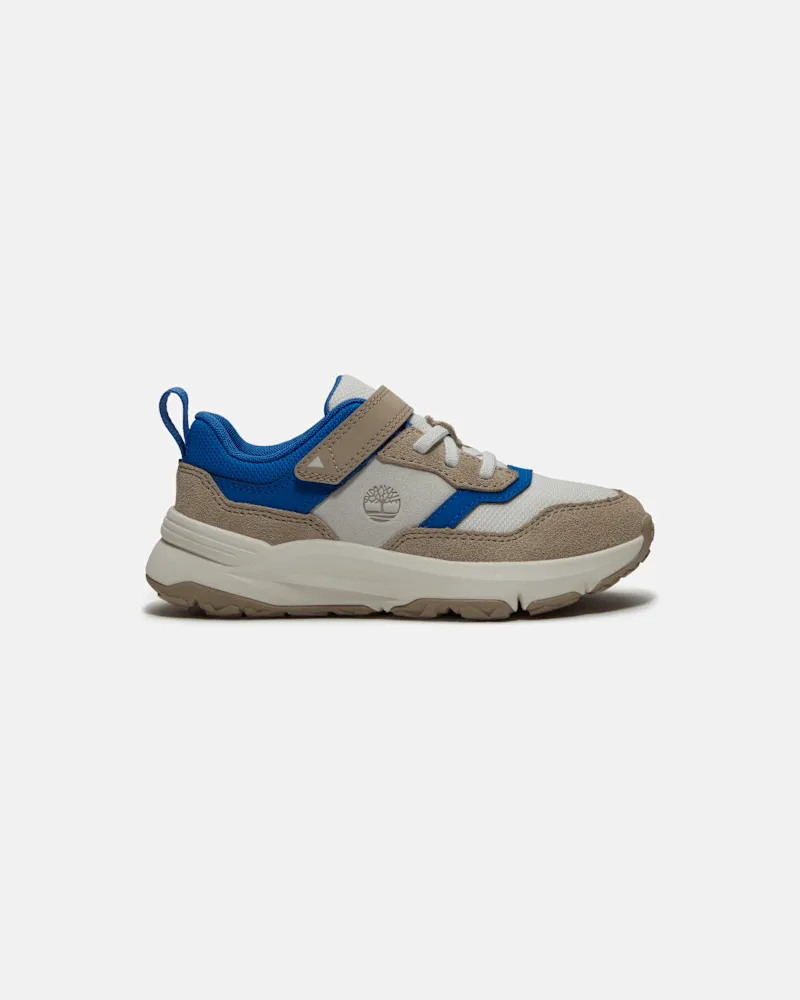 Timberland Motion Ledge Sneaker mit Klettverschluss für Kinder in Weiß/Blau, Weiß, Größe Weiß