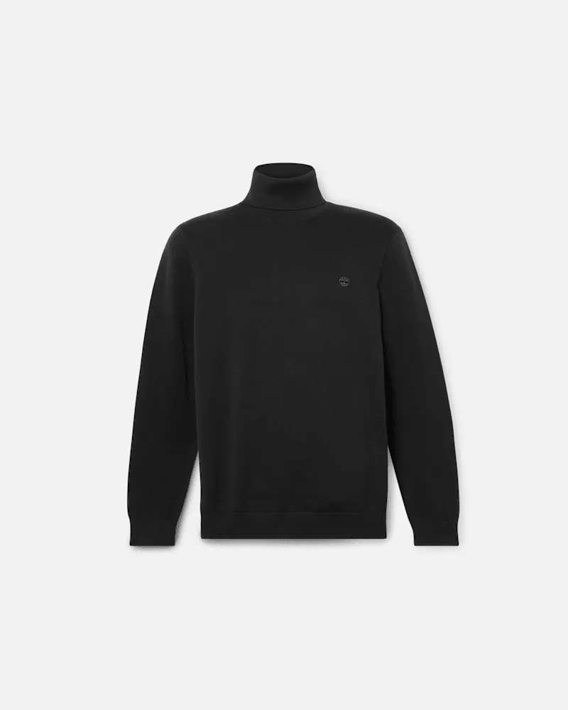 Timberland Williams River Rollkragenpullover aus Baumwolle für Herren in Schwarz, Herren, Schwarz, Größe Schwarz