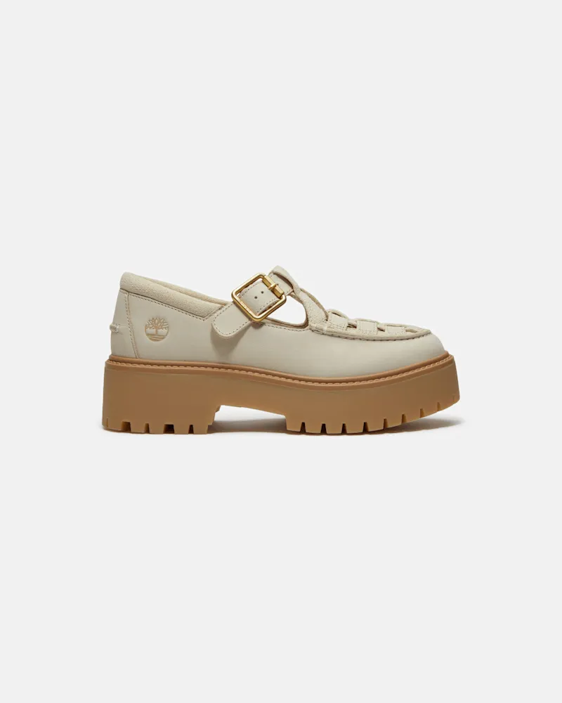 Timberland Stone Street Schnallenschuh mit Plateausohle für Damen in Hellbeige, Damen, Beige, Größe Beige