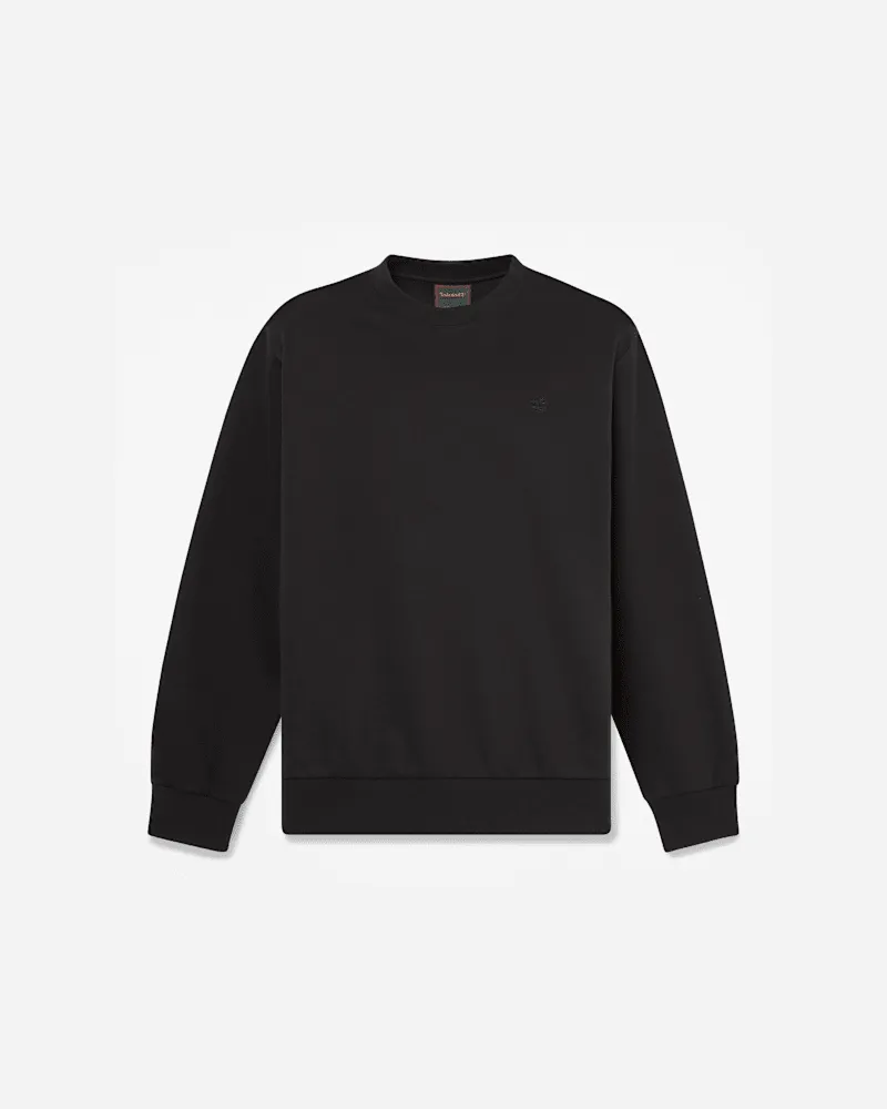 Timberland Oyster River Rundhals-Sweatshirt mit Logo auf der Brust für Herren in Schwarz, Herren, Schwarz, Größe Schwarz