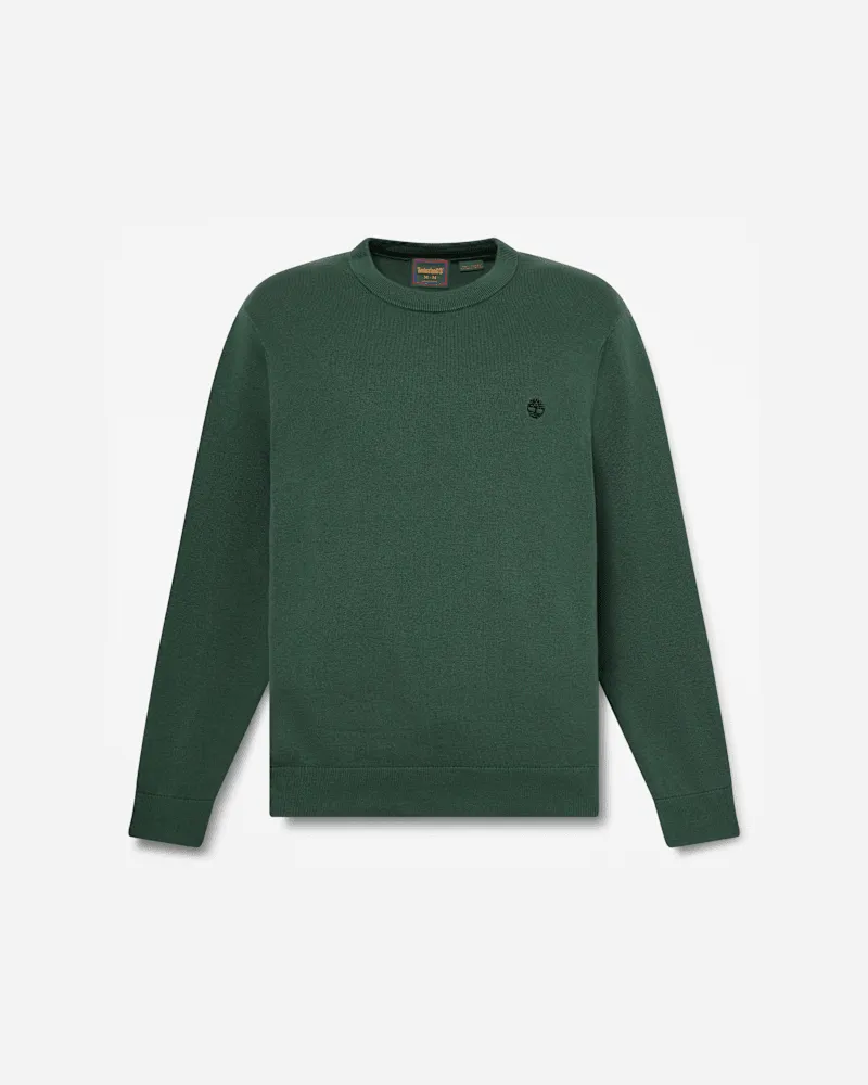 Timberland Williams River Baumwollpullover mit Rundhalsausschnitt für Herren in Grün, Herren, Grün, Größe Grün