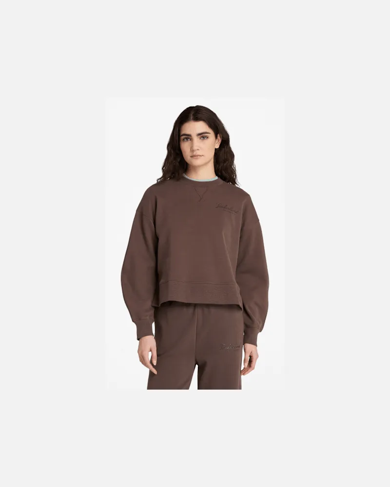 Timberland Lush Comfort Sweatshirt mit Rundhalsausschnitt für Damen in Braun, Damen, Braun, Größe Braun