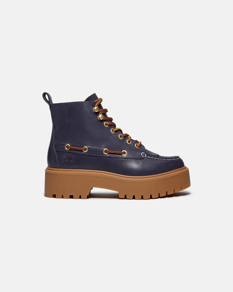 Timberland Stone Street Kiltie Boot mit Plateausohle für Damen in Dunkelblau, Damen, Blau, Größe Blau